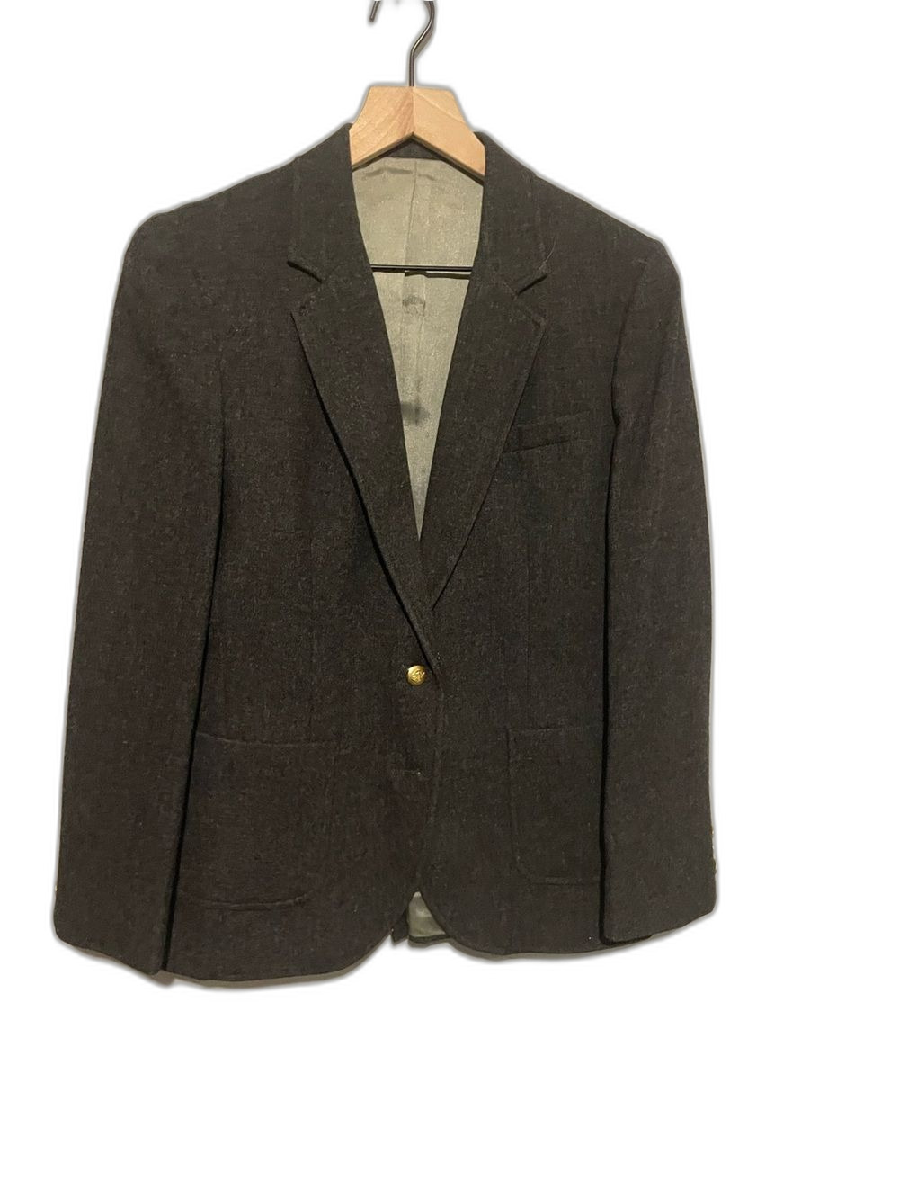 Richard Evans 100% wool women’s black Single-Breasted Blazer Size 10